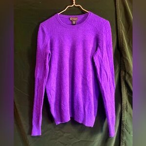 Bloomingdale’s Cashmere Purple Sweater